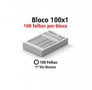 BLOCO 1 via APERGAMINHADO 75G tamanho 10X15CM 1 via 1X0  BLOCO 100x1 